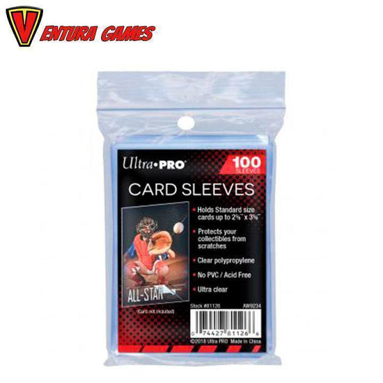 UP - Standard Sleeves - Regular Soft Card (100 Sleeves) - Ventura Games